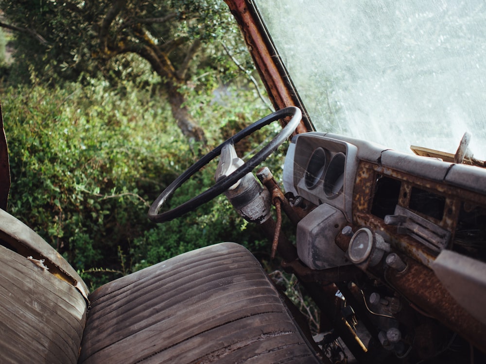 steering near car seat