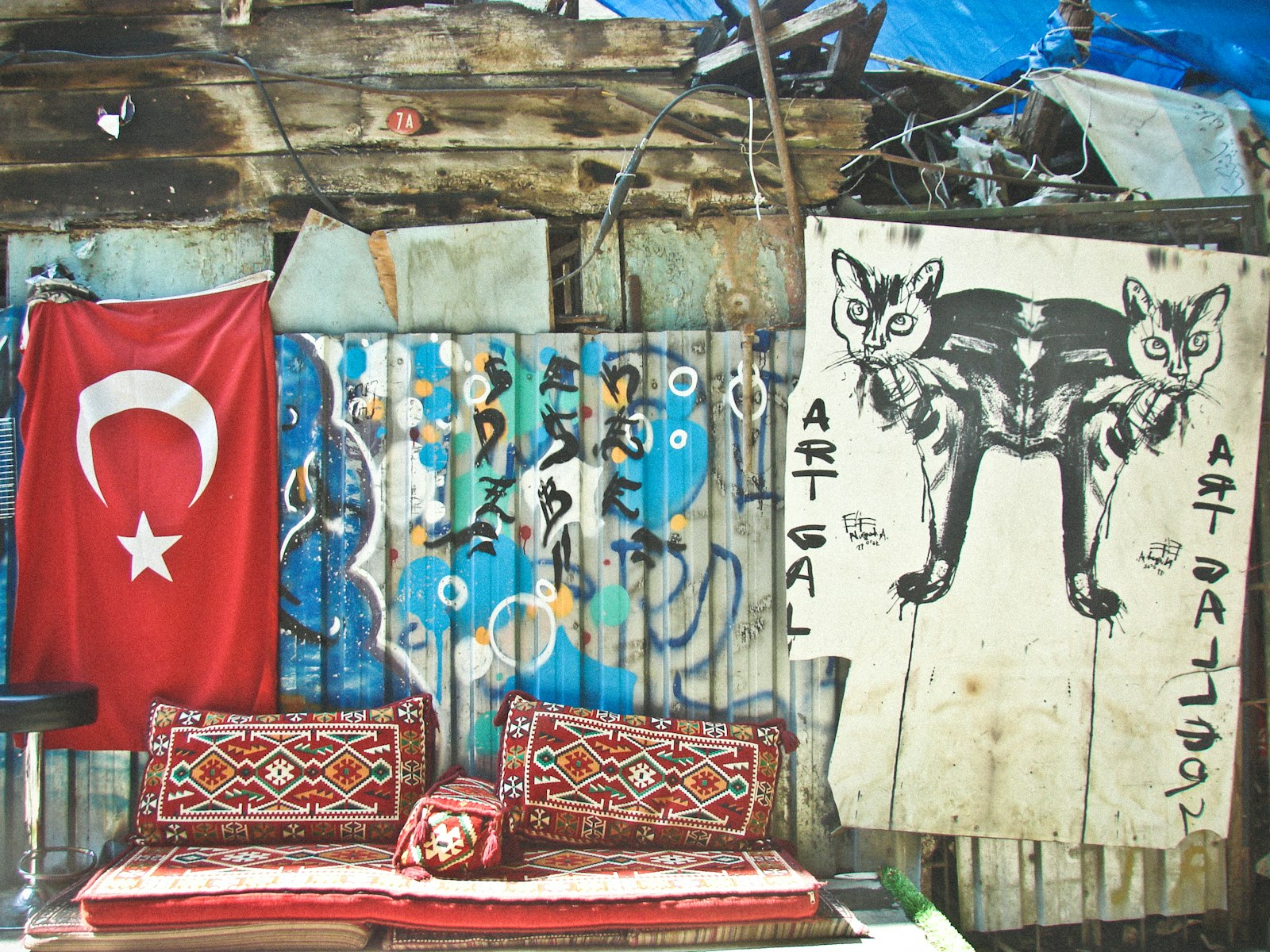 Sony DSC-H2 sample photo. Flag of turkey photography