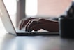 person using laptop