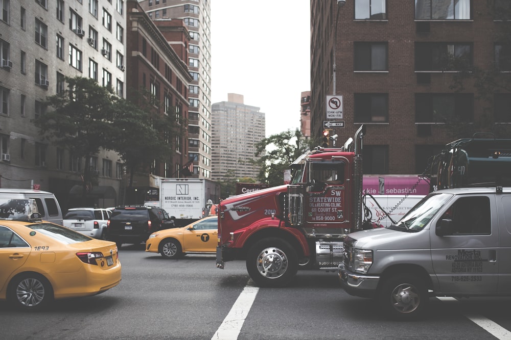 Traffic at an intersection.