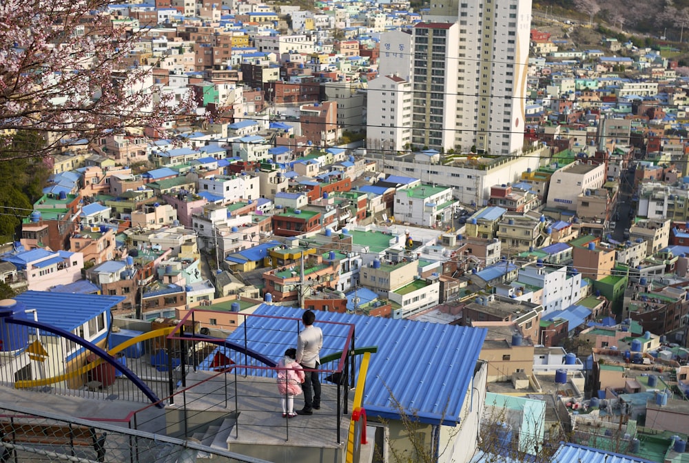 aerial view of city