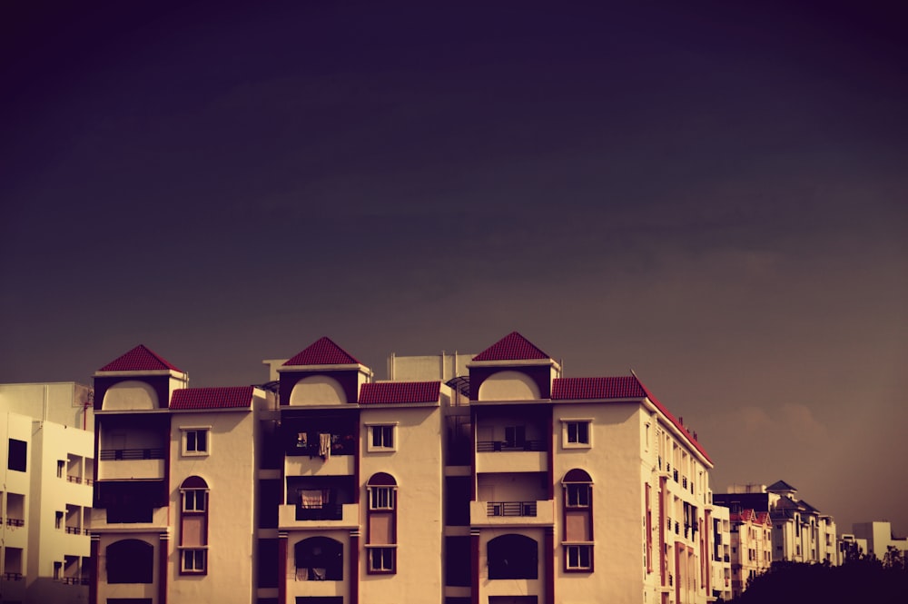 white and brown concrete house