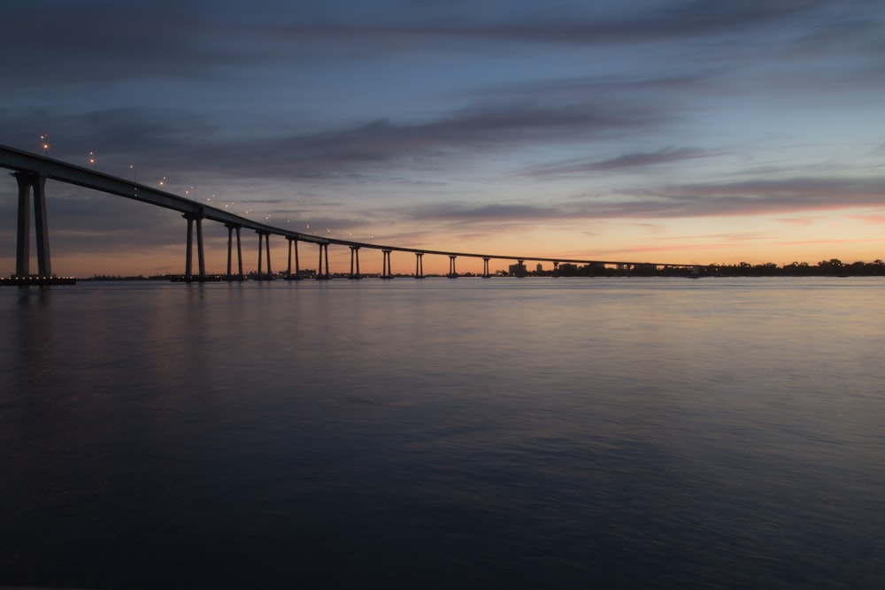 landscape photography of bridge