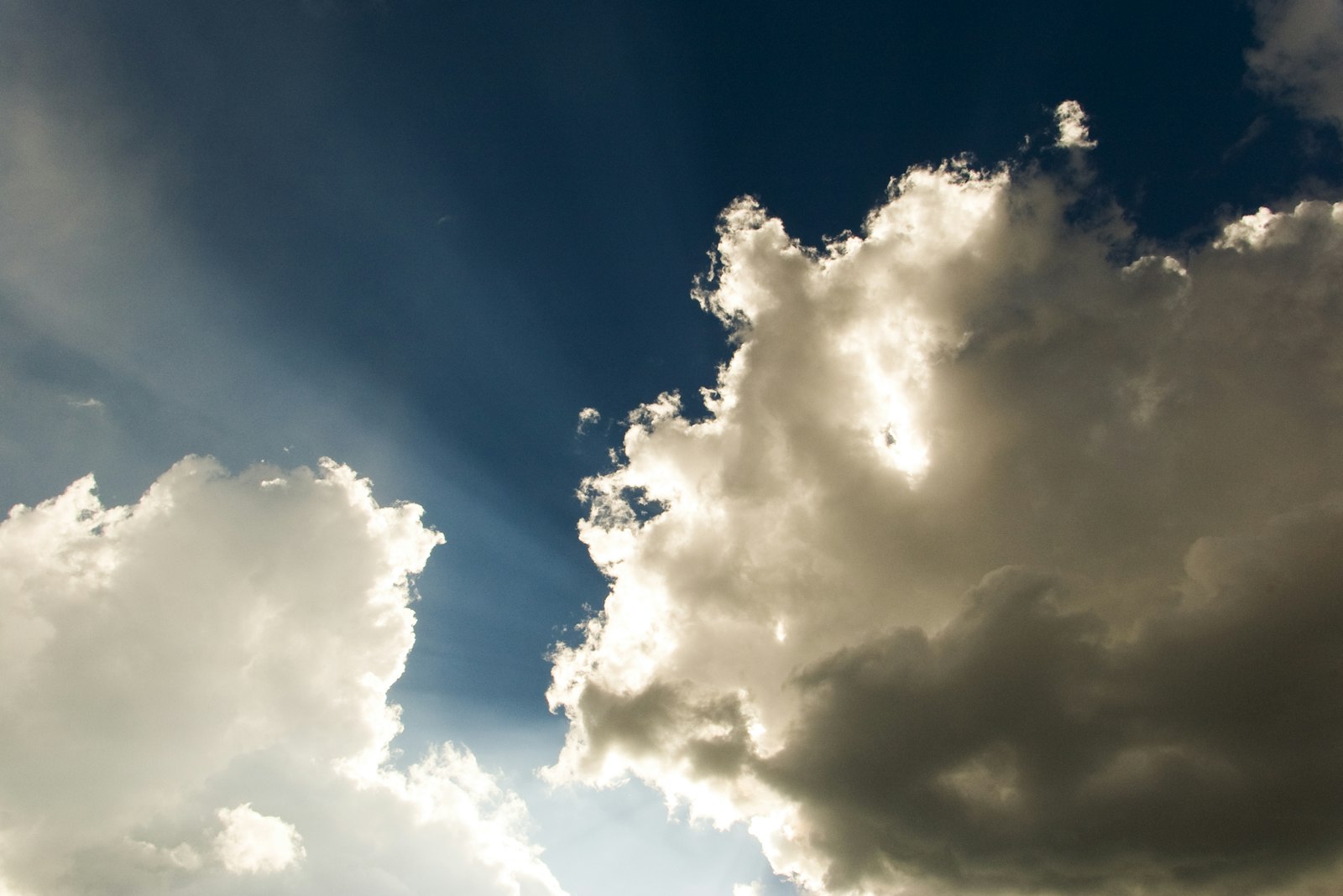 Pentax *ist DL sample photo. Cumulus clouds taken during photography