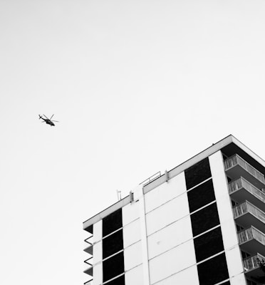 low angle view photography of helicopter