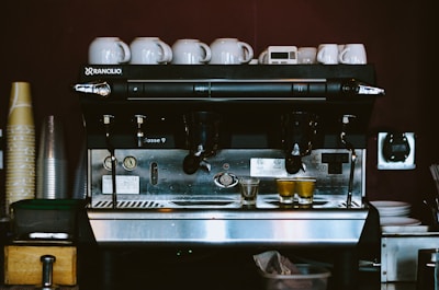 stainless steel espresso maker