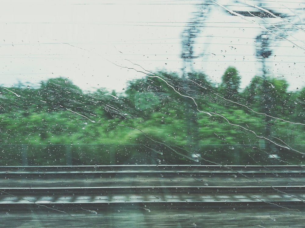 Foto de gotas de lluvia