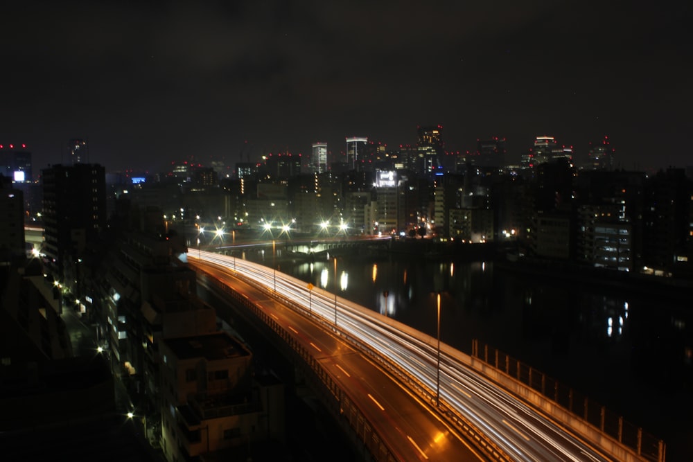 gray road during nighttime