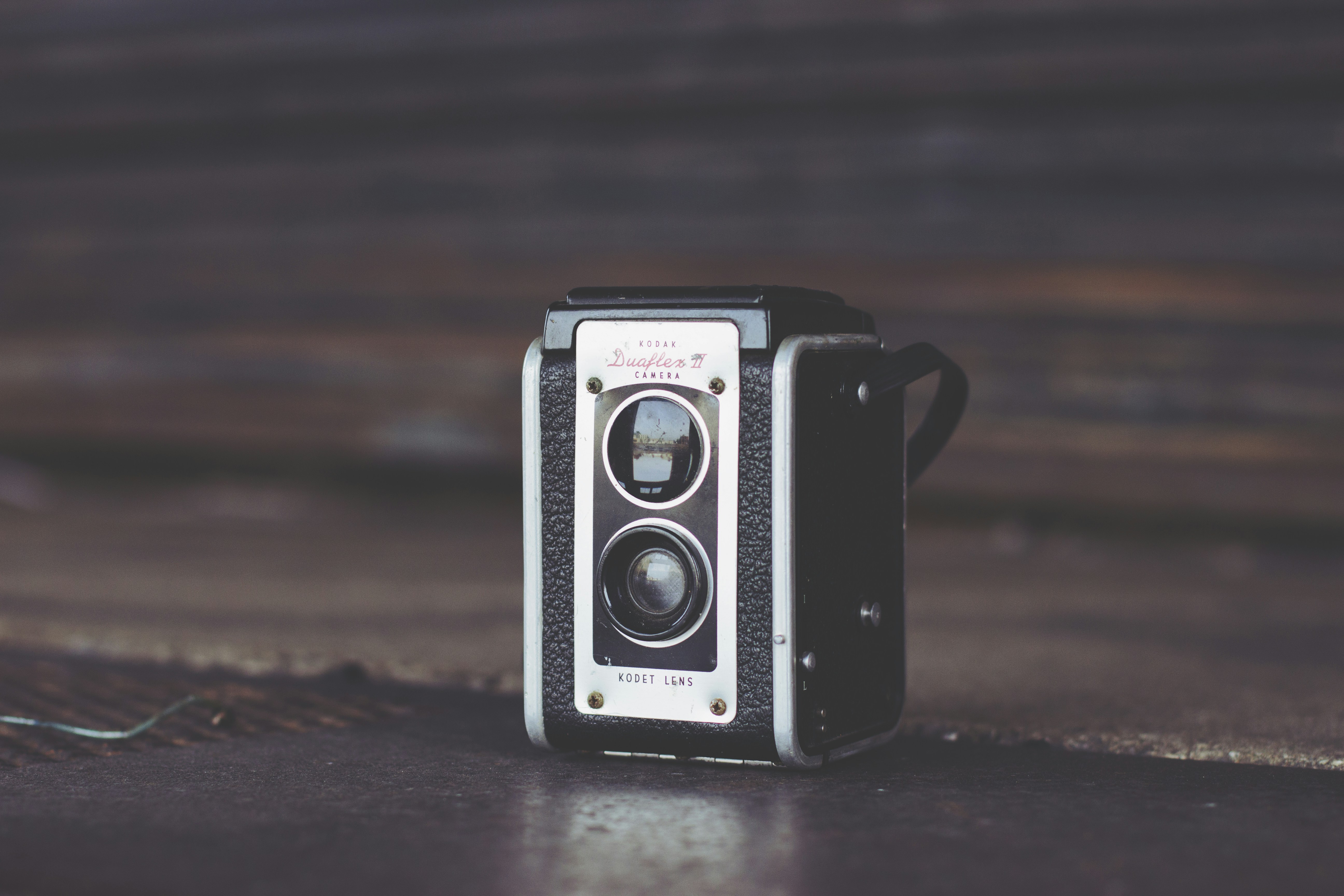 Vintage black kodak camera
