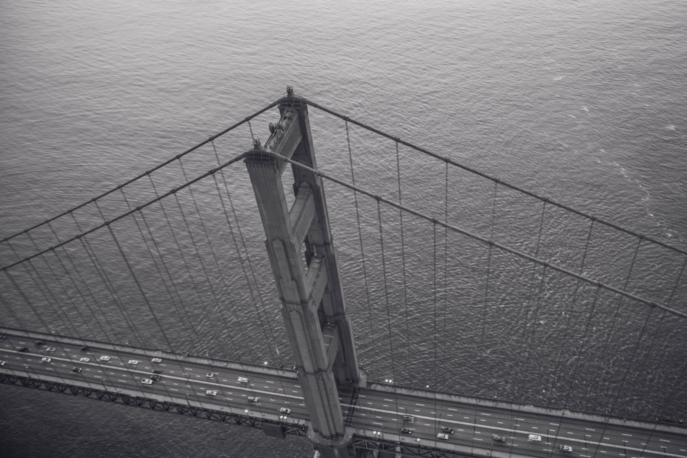 aerial view of Golden Gate bridge