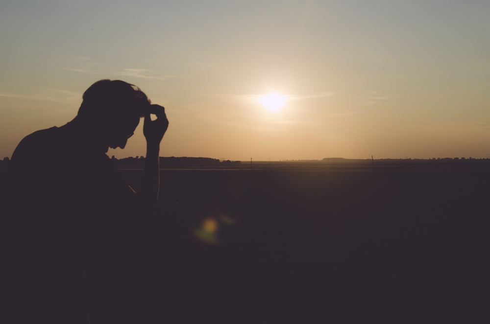 silhouette of man during daytime