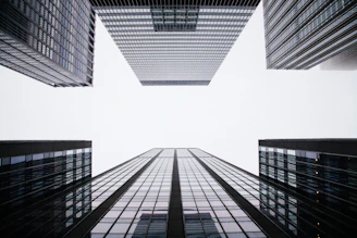 worm's eye view of buildings