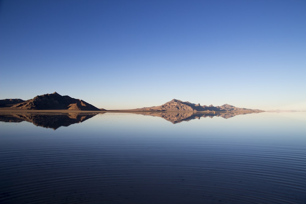 landscape photography of brown island