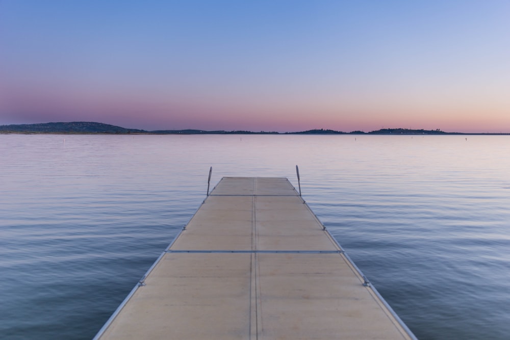 brown and gray dock