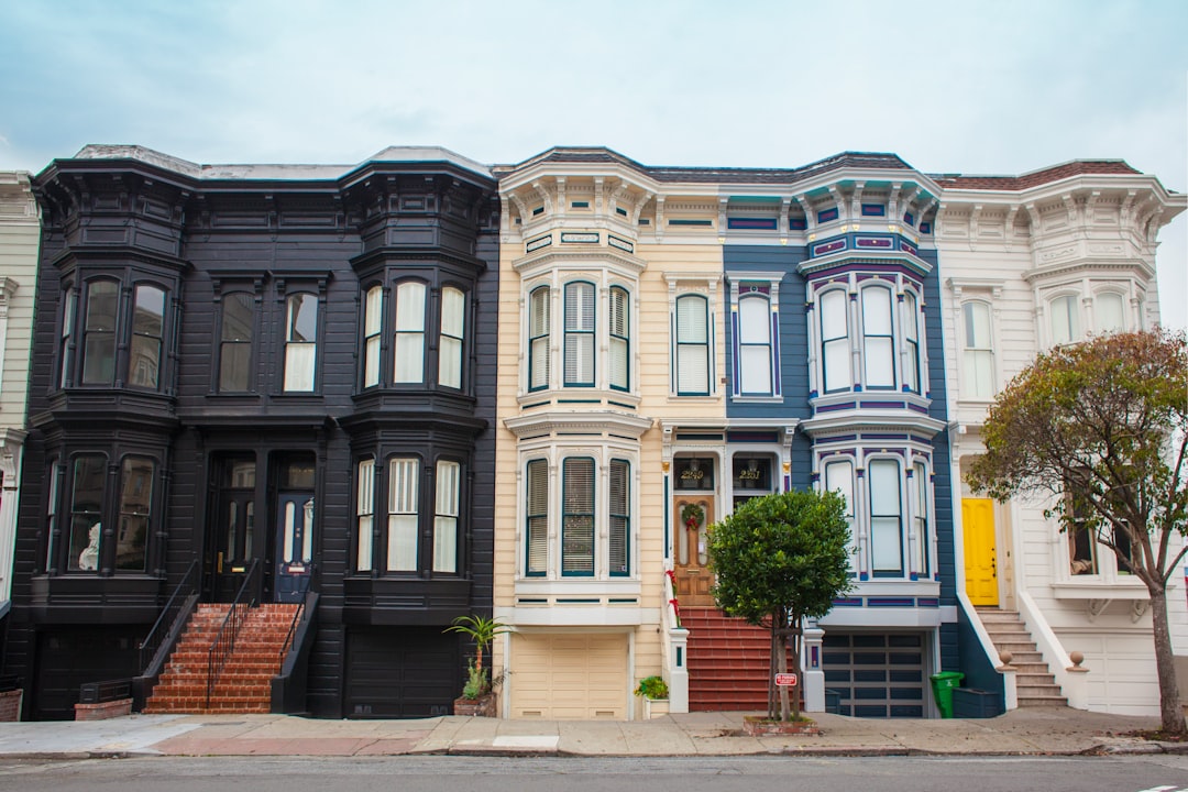 photo of black, white, and blue house, Colorful homes