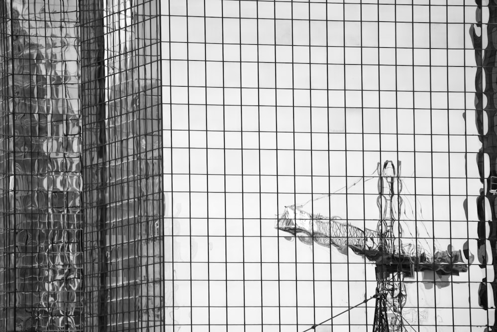 Construction de verre pendant la journée