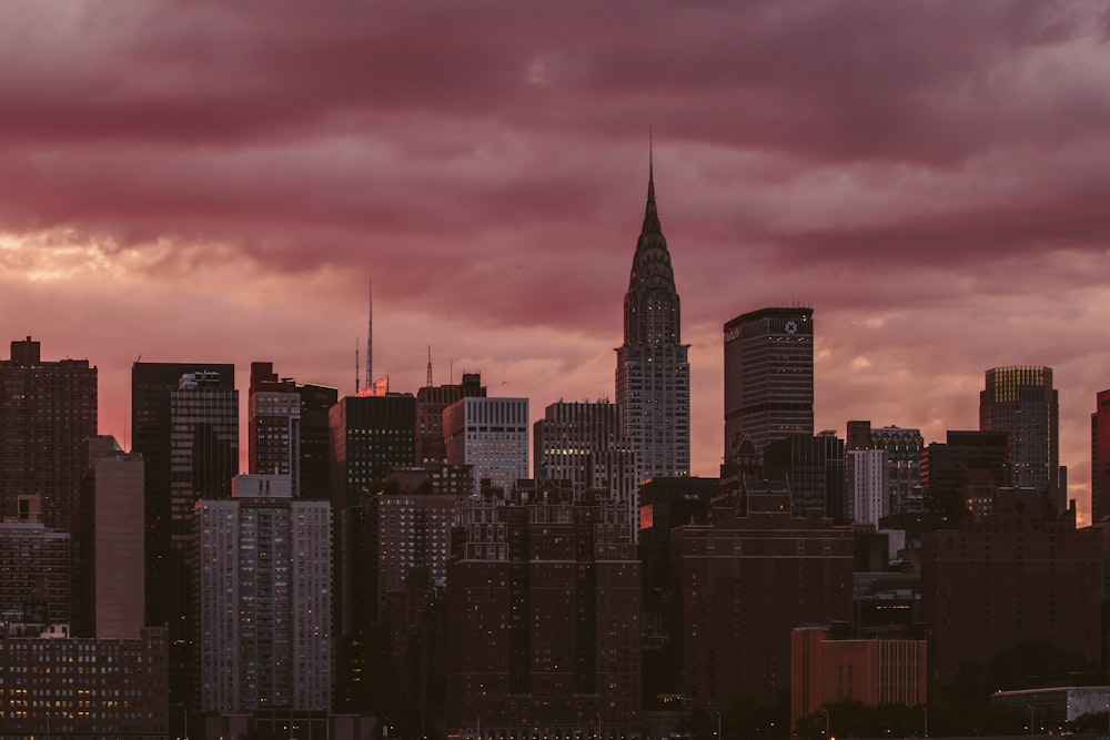 high rise buildings during golden time