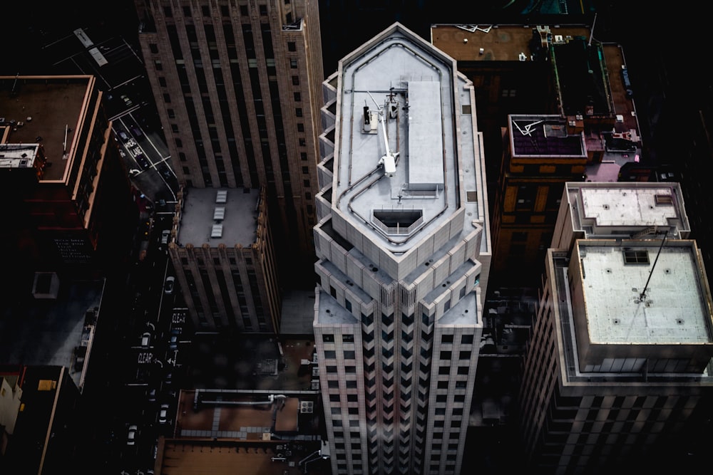 bird's eye photography of building