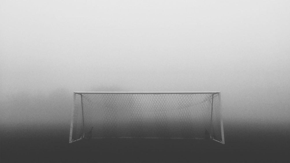 white soccer net