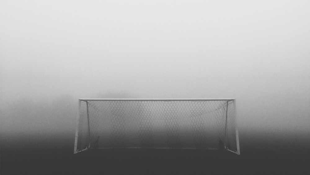 white soccer net