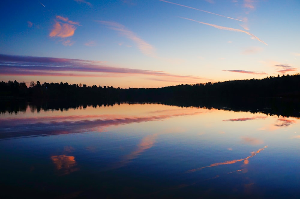 lake under blue sky