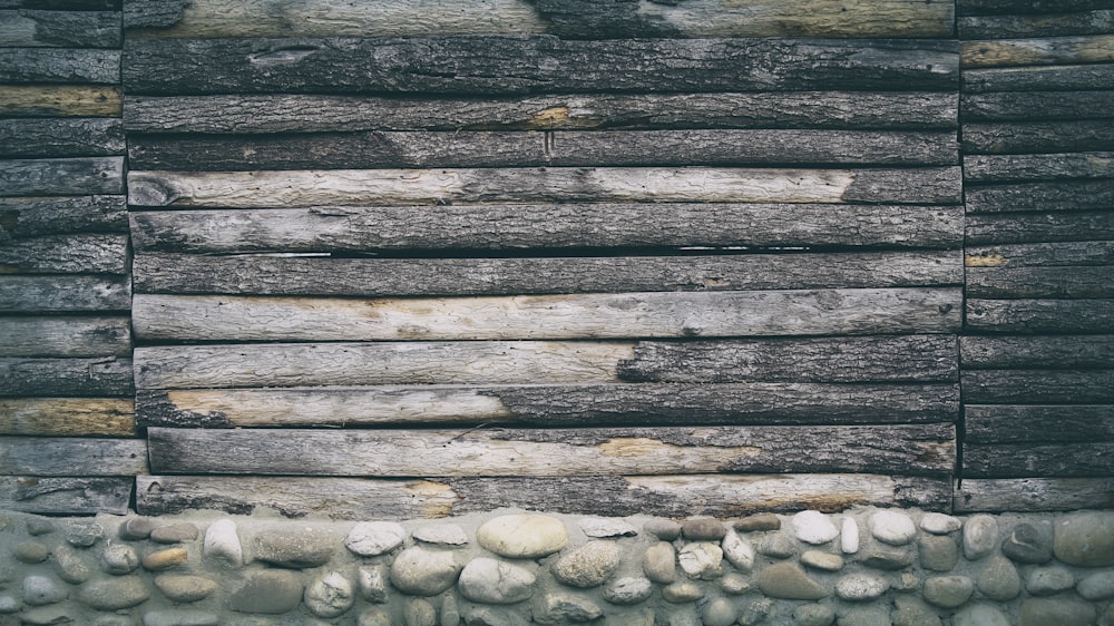 gray wooden wall