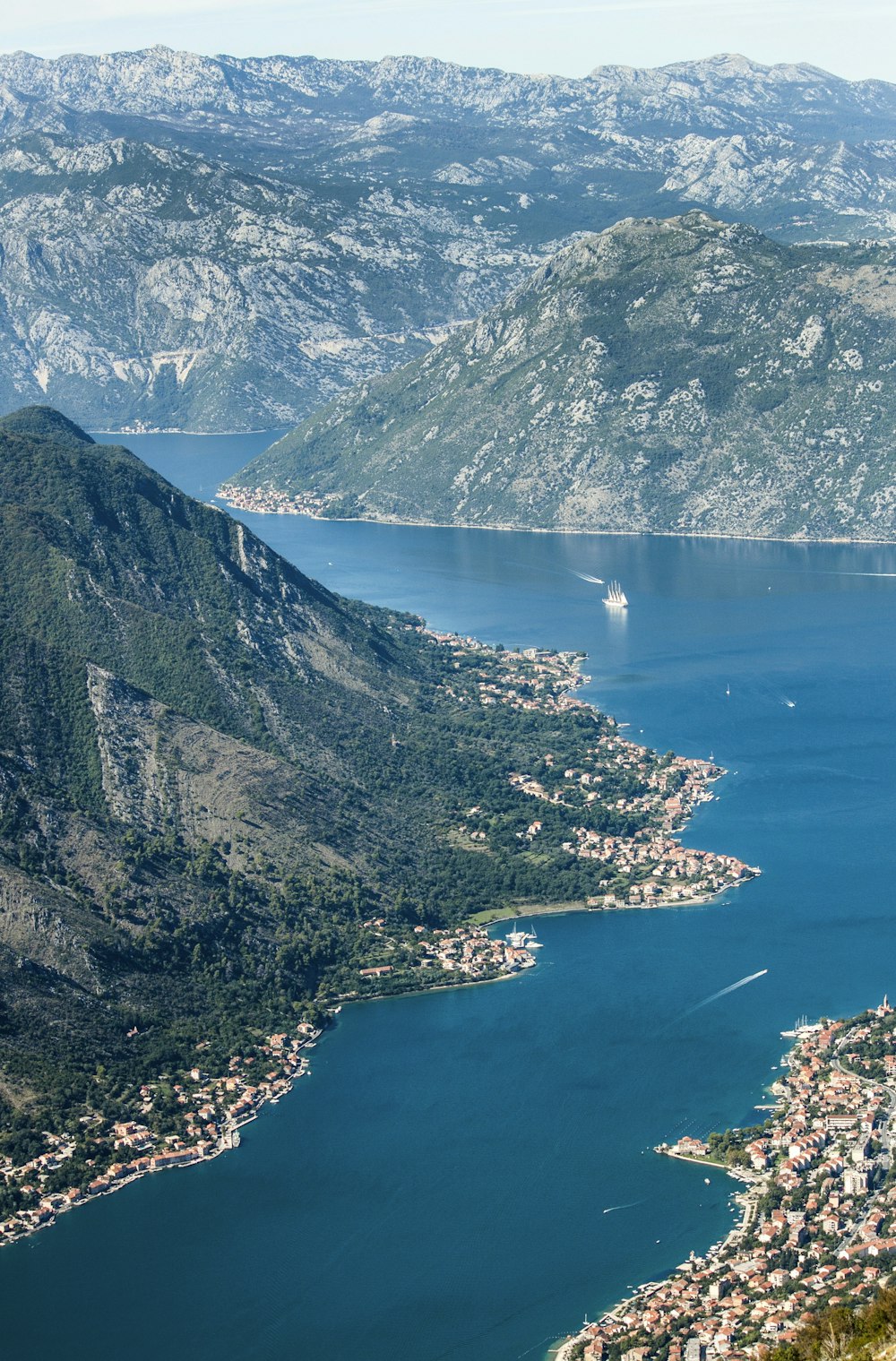 body of water between island