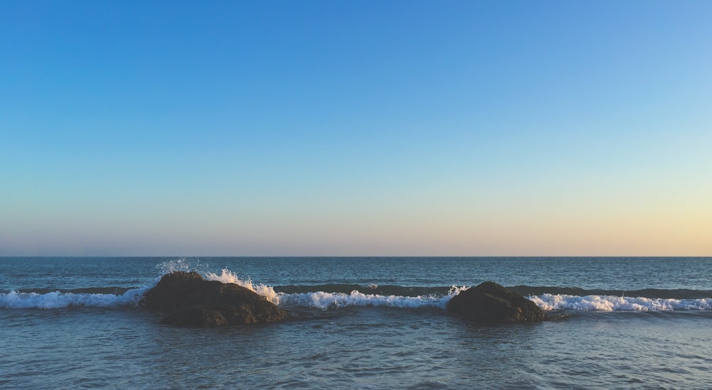 landscape photography of body of water