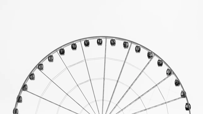 photo of grey and black ferris wheel during daytime