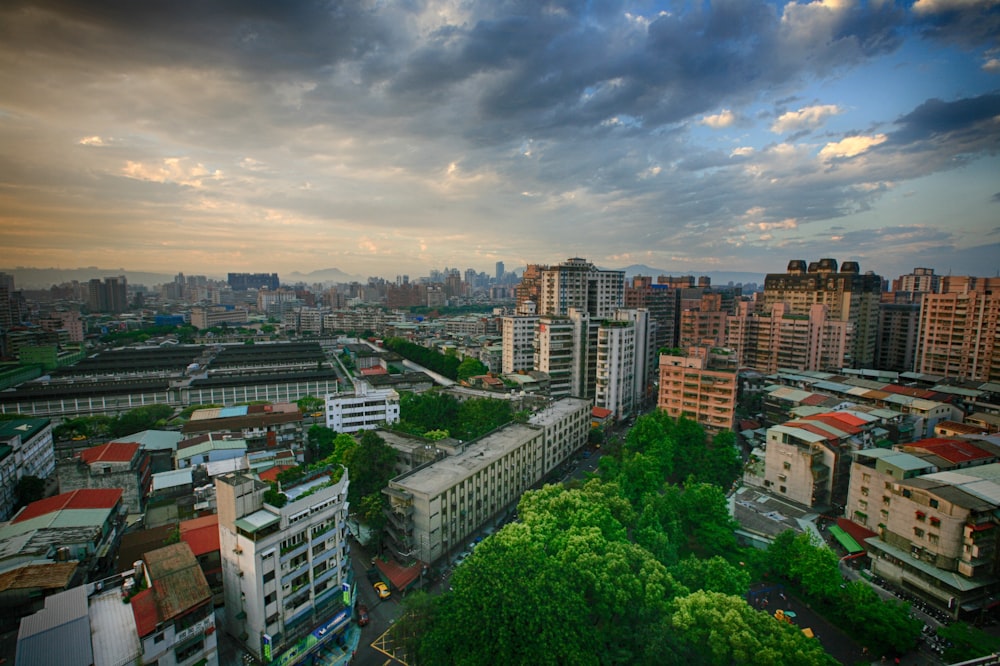 birds eyeview of city