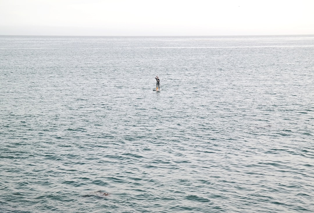 person on body of water