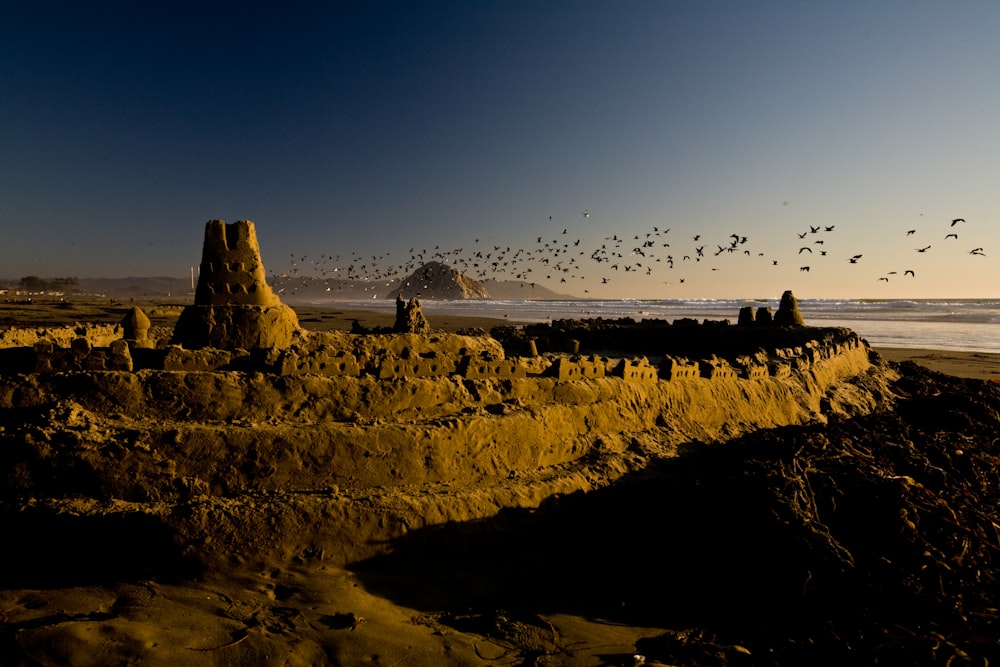 aerial photo of mountain during daytime