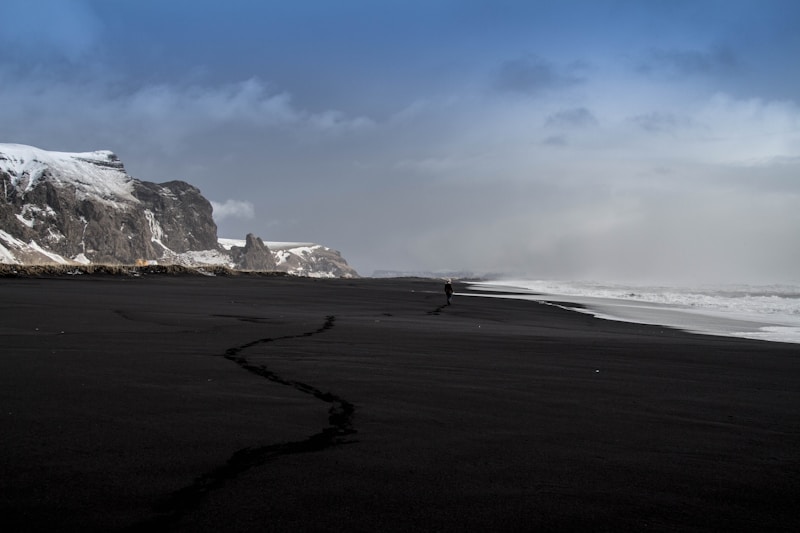 Volcanic beach