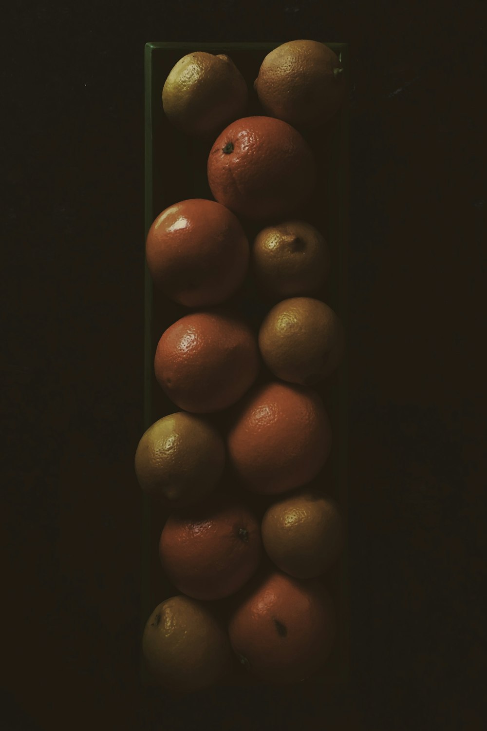 柑橘系の果物の山
