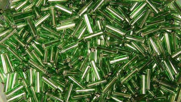 Close-up of shiny recycled metal pieces ready for reuse.