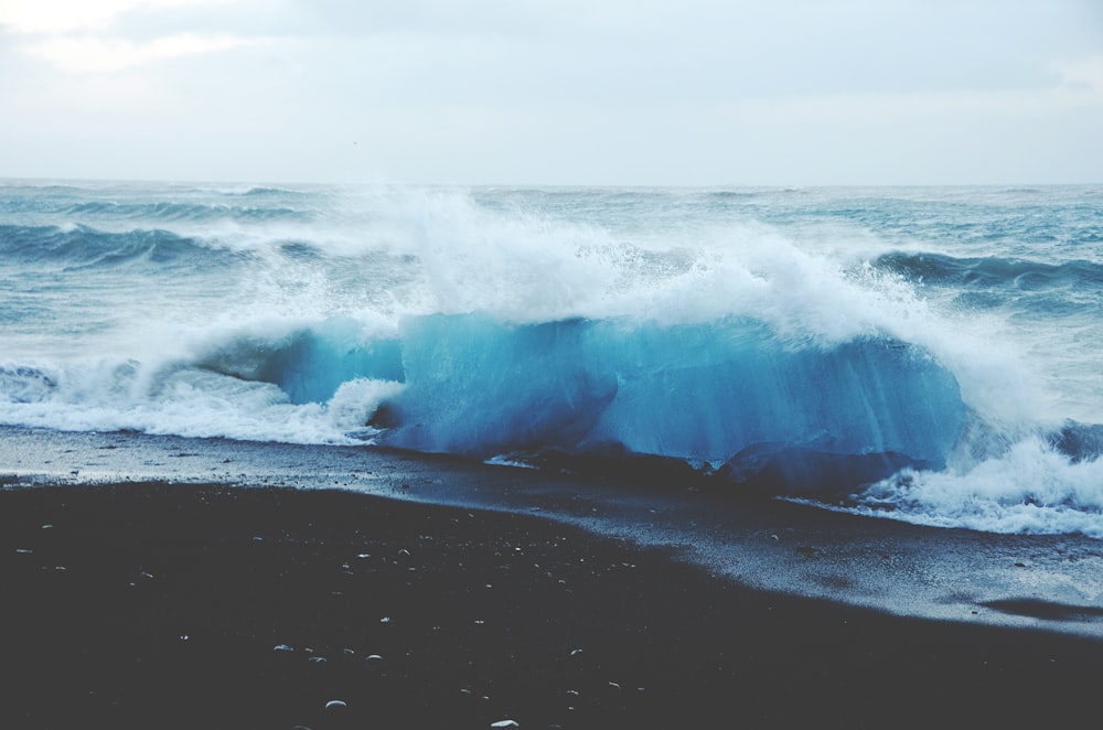 Photographie des vagues de l’océan