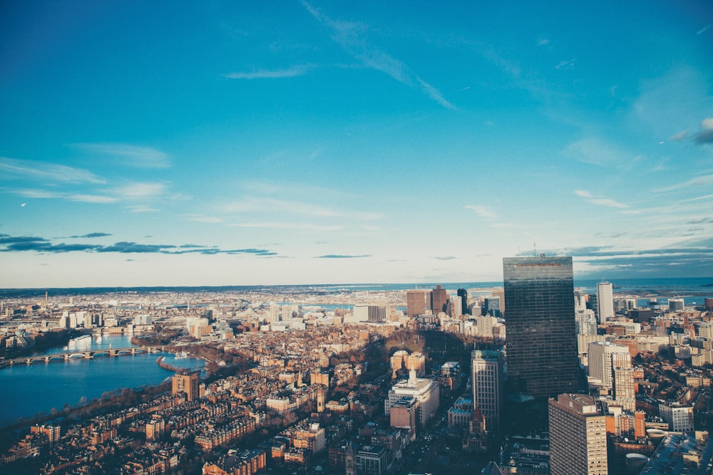 Vue plongeante de la ville