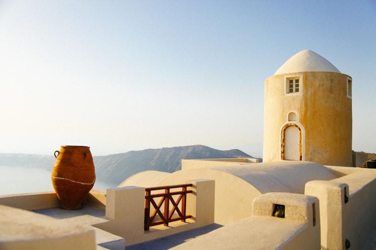 Santorini buildings