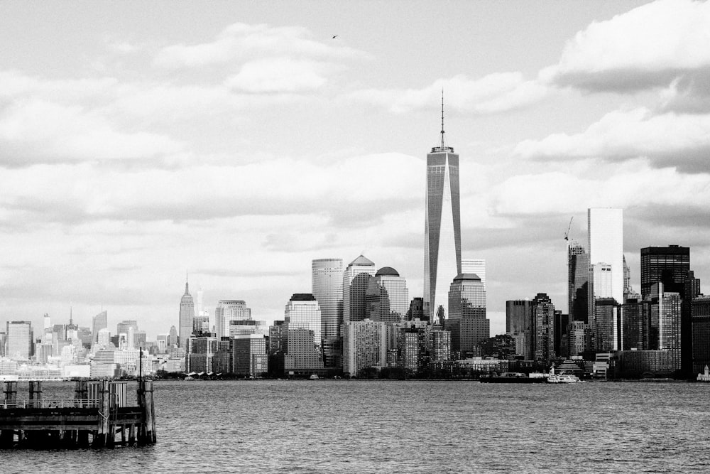 grayscale photo of Empire State Building