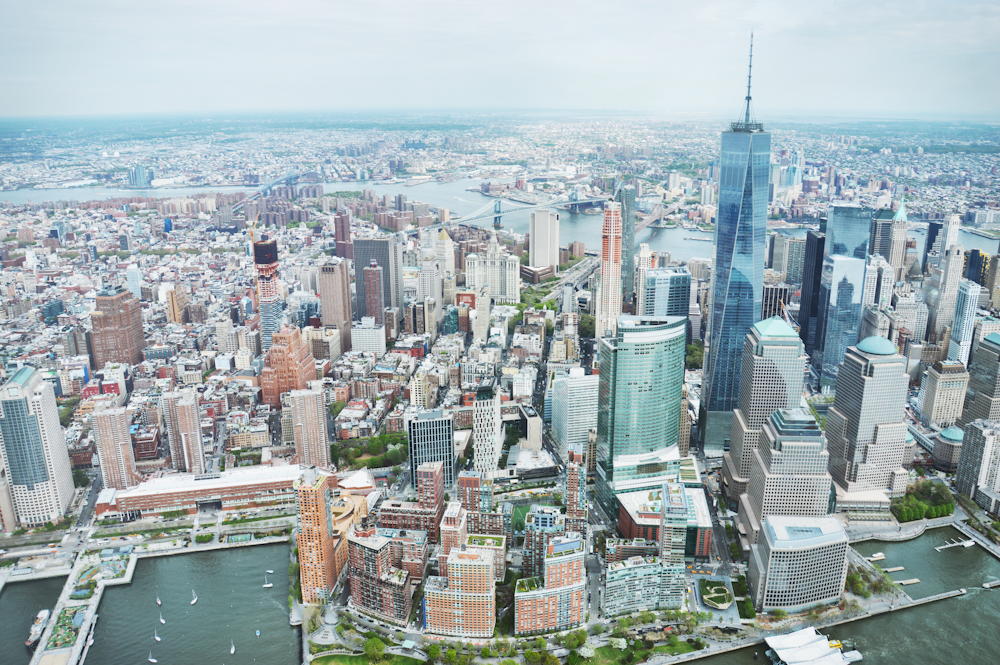 bird's-eye view of cityscape building