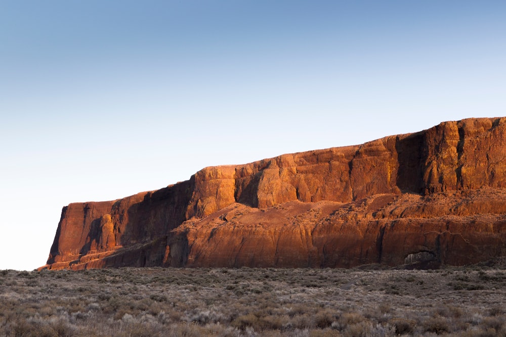 photo of brown rock formations