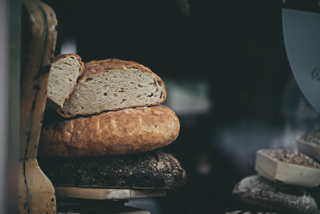 stack of breads