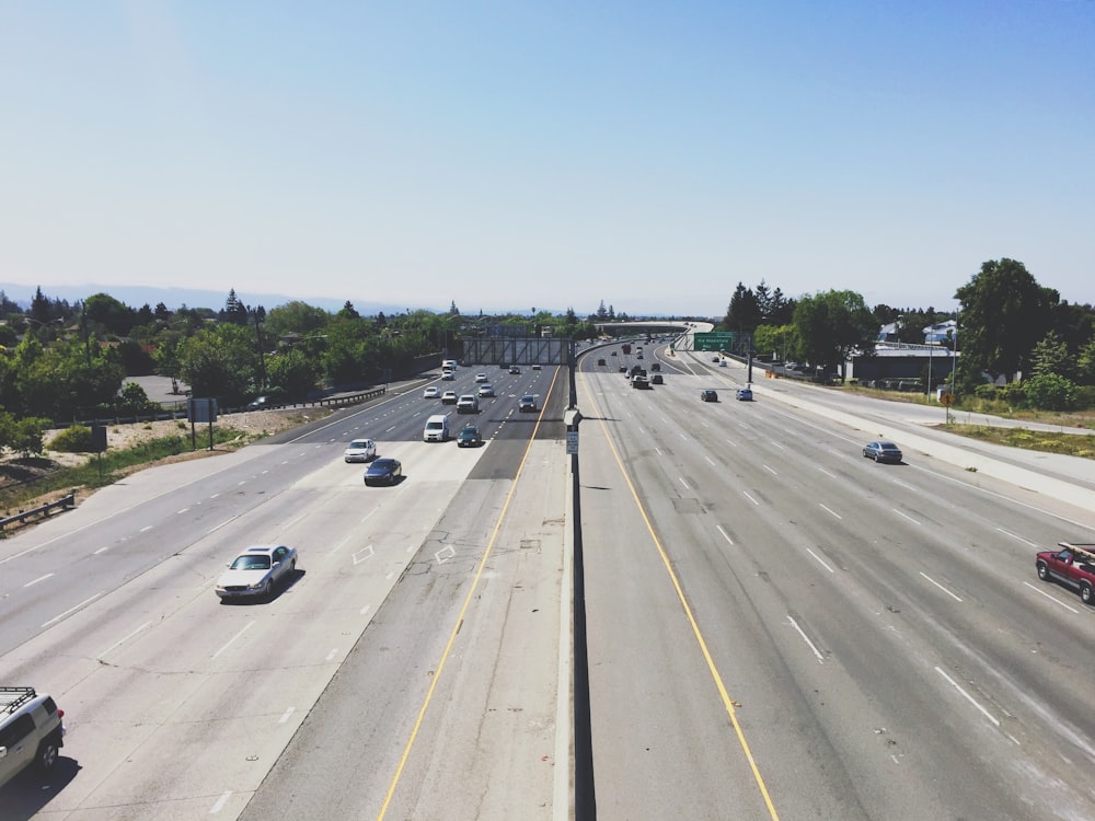 cars on road during day