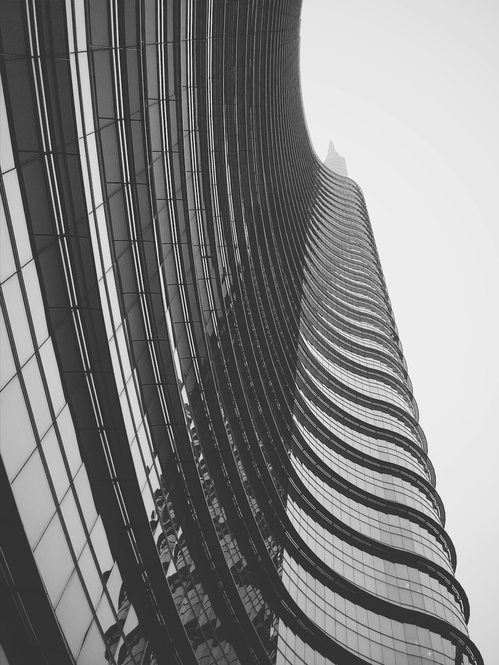 architectural photography of glass building