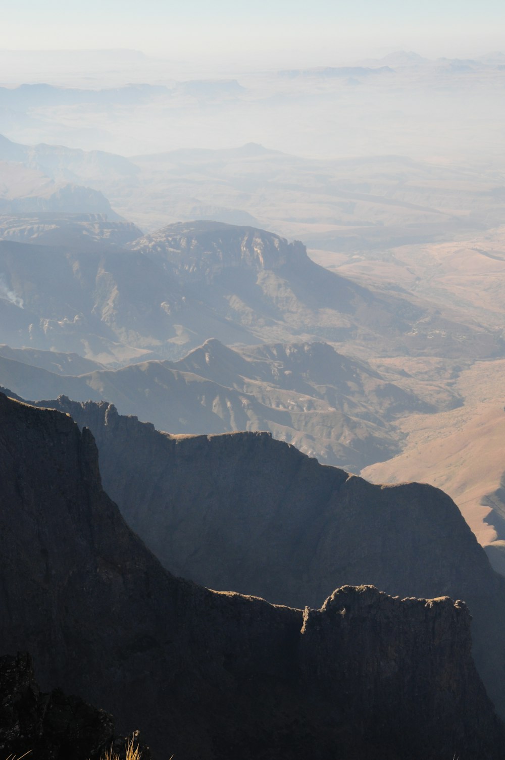 landscape photography of mountains during foggy season