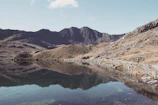 A serene landscape photo taken during a solo hike abroad.