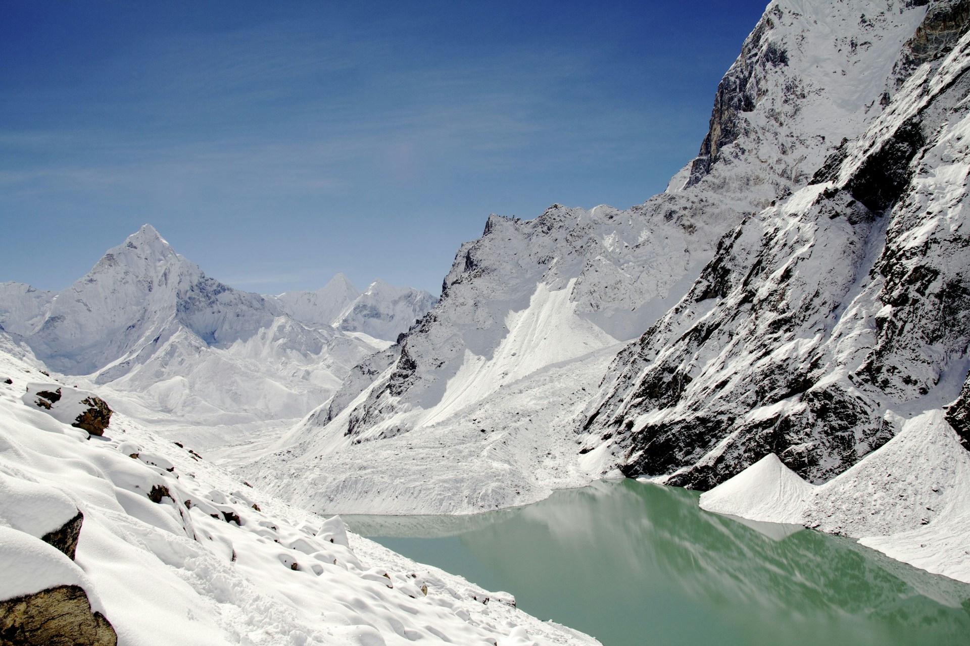 landscape photography of snow mountains