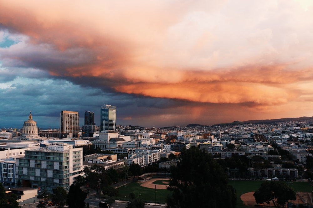 high rise buildings photo