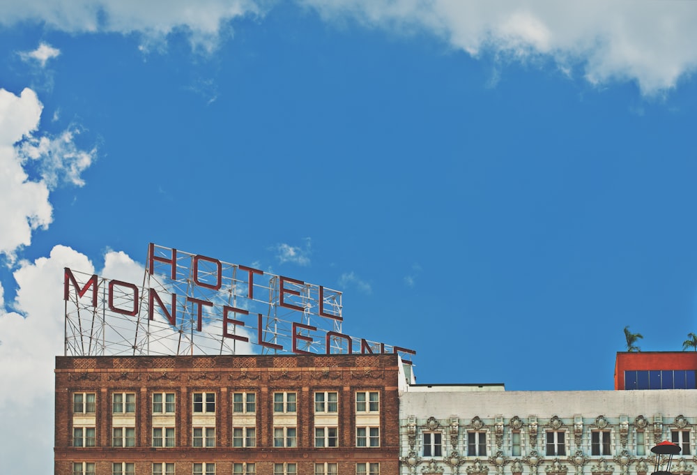 Hotel Monteleone signage on top of building