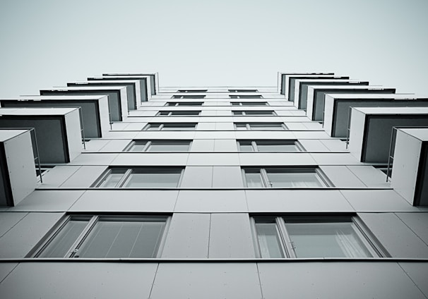 white painted concrete building